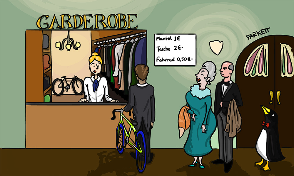 Fahrrad-Garderobe